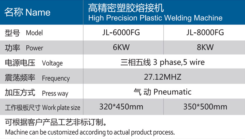 久罗HF高精密塑胶熔接机